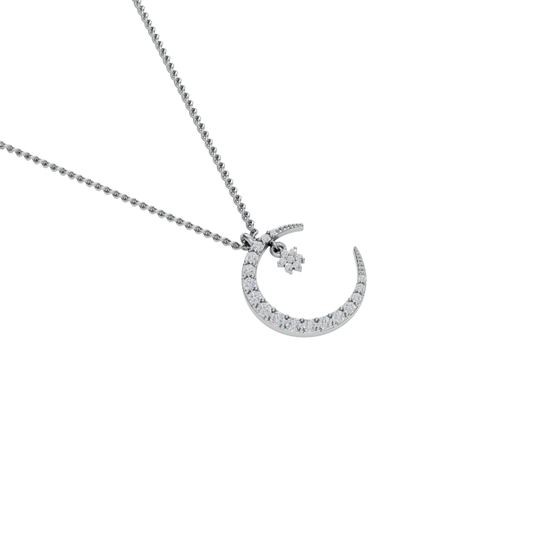 Star in Moon Charm Pendant - 92Five