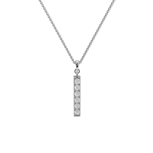 Linear Diamond Charm Pendant - 92Five