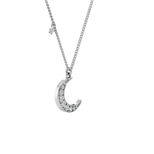 Star and Moon Charm Pendant