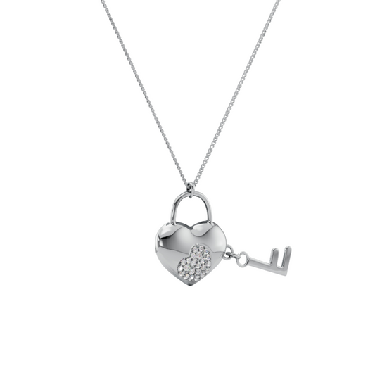 Heart lock and key Pendant