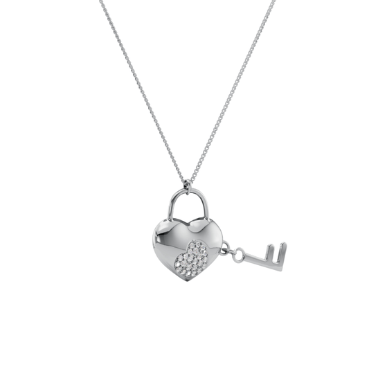 Heart lock and key Pendant - 92Five