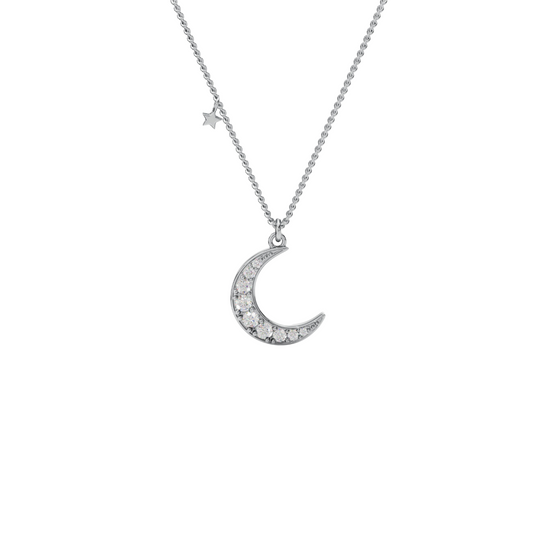 Star and Moon Charm Pendant