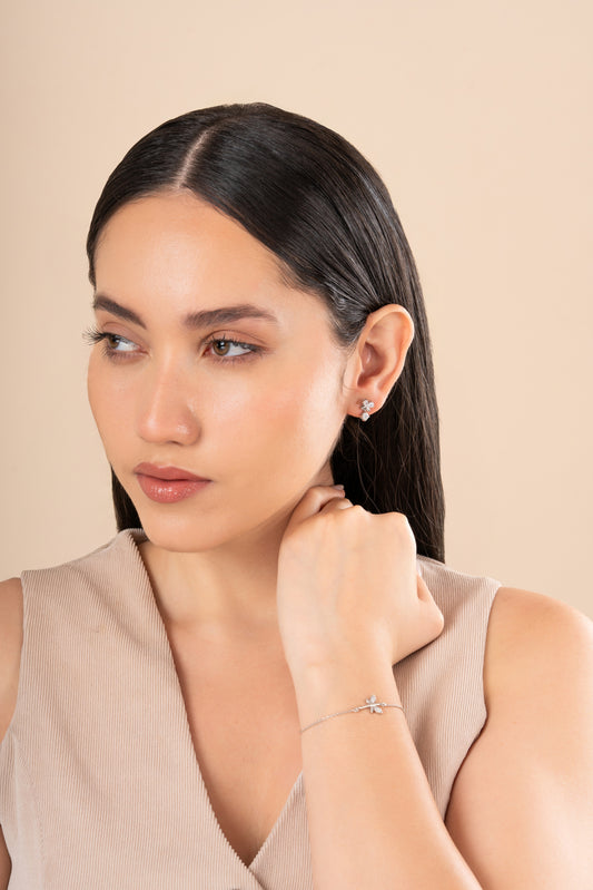 Dainty Bowknot Stud Earrings