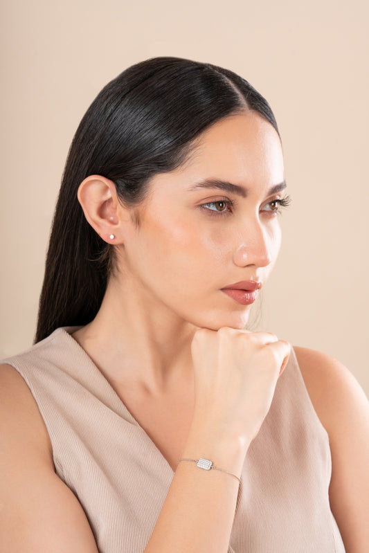 Simple Diamond Earrings