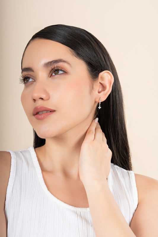 Diamond Dainty Huggies Earrings