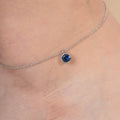 Blue Diamond Anklet