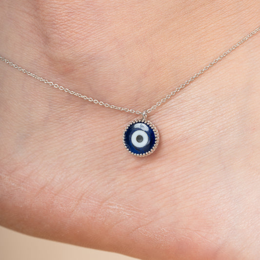 Evil Eye Drop anklet