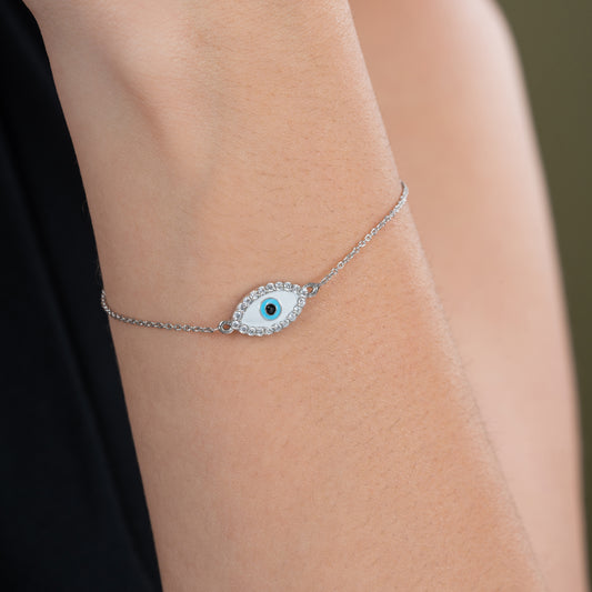 Minimalist Evil Eye Bracelet
