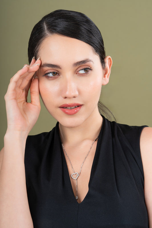 Heart Shape Delicate Diamond Mangalsutra