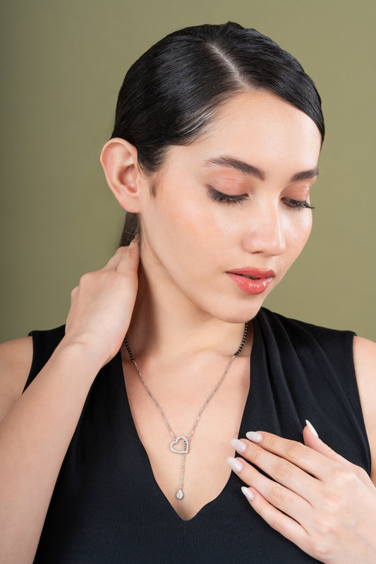 Heart Shape Delicate Diamond Mangalsutra