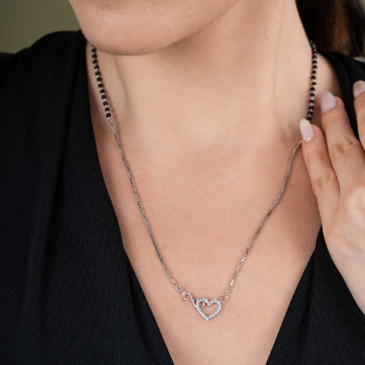 Infinity Heart Diamond Mangalsutra