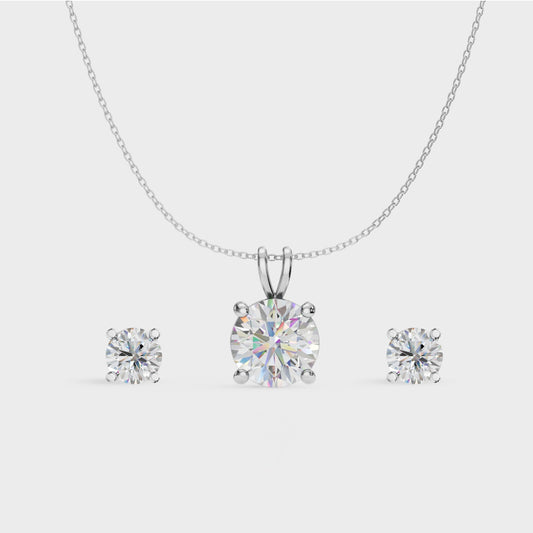 Round Shape Pendant Silver Jewellery for Women & Girl's | Great for Gifting