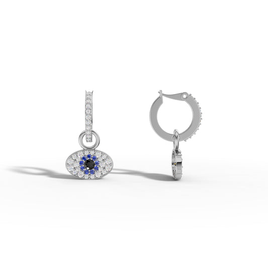 Evil Eye Drop Earrings - 92Five