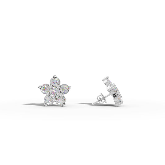 Floral Diamonds Earrings - 92Five