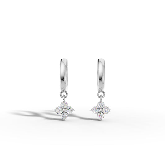 Diamond Dainty Huggies Earrings - 92Five