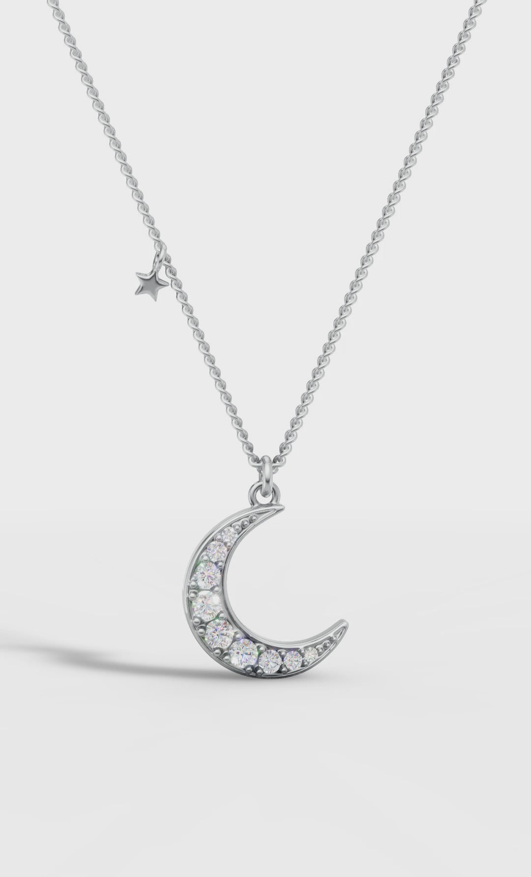 Star and Moon Charm Pendant