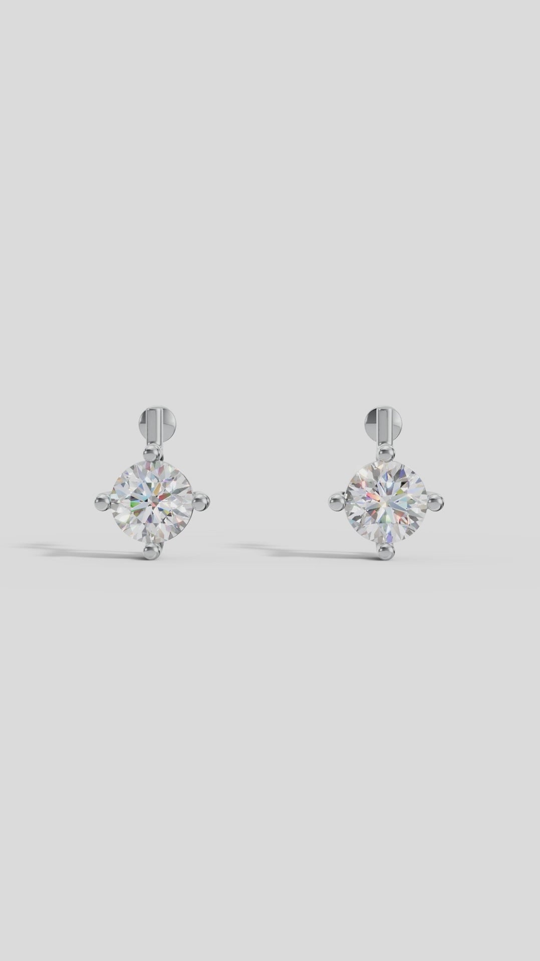 Minimal Hoop Stud Earrings