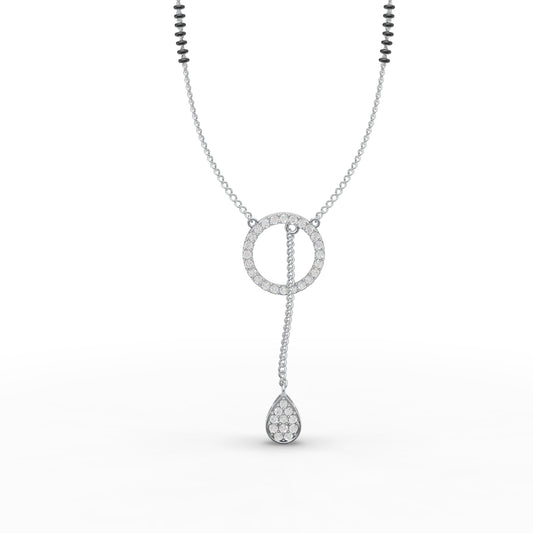 Delicate and Lightweight Diamond Mangalsutra - 92Five