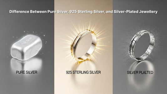 Difference Between Pure Silver, 925 Sterling Silver, and Silver-Plated Jewellery