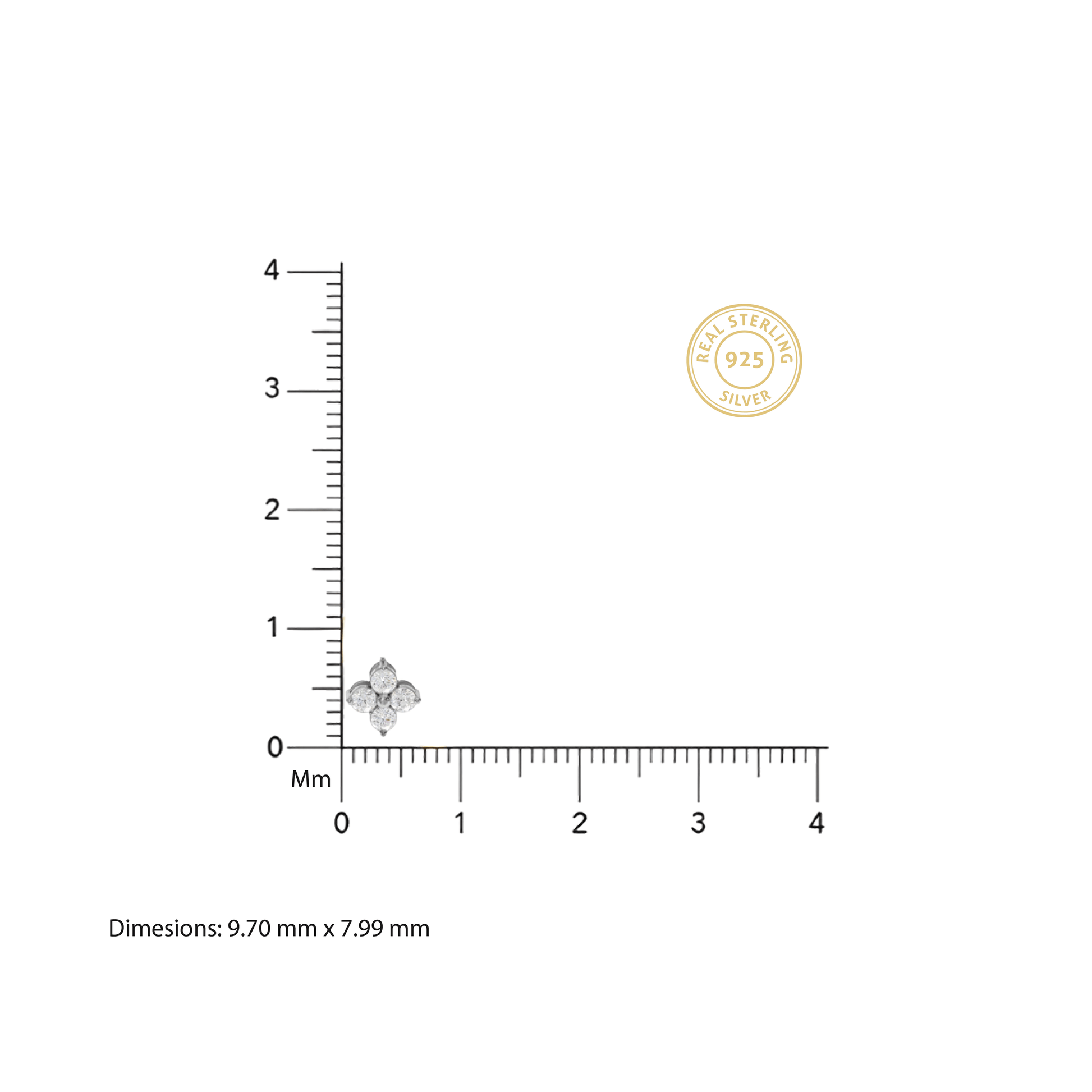 Flower Diamond Necklace - 92Five