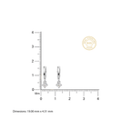 Minimalist Diamond Drop Earrings - 92Five