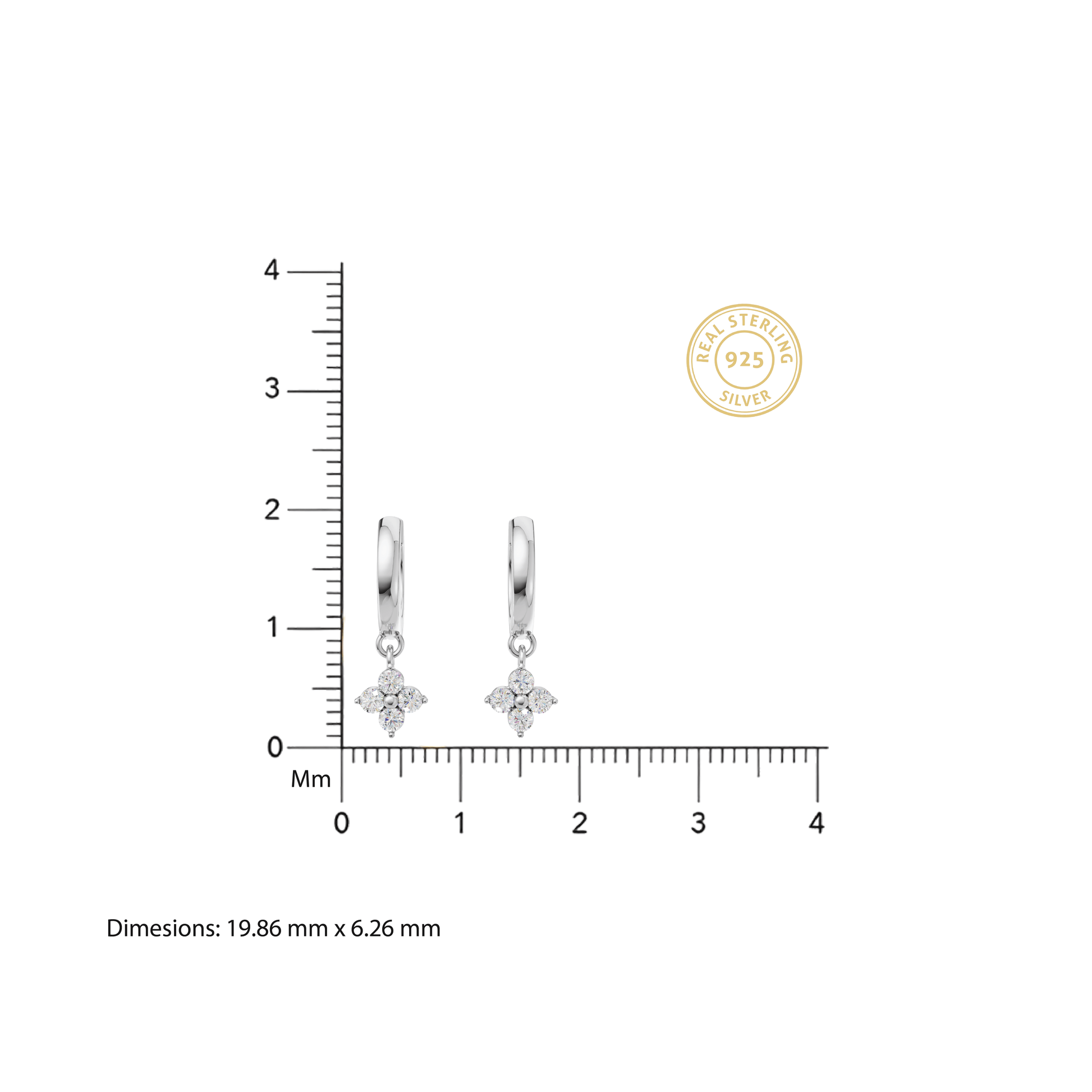 Diamond Dainty Huggies Earrings - 92Five