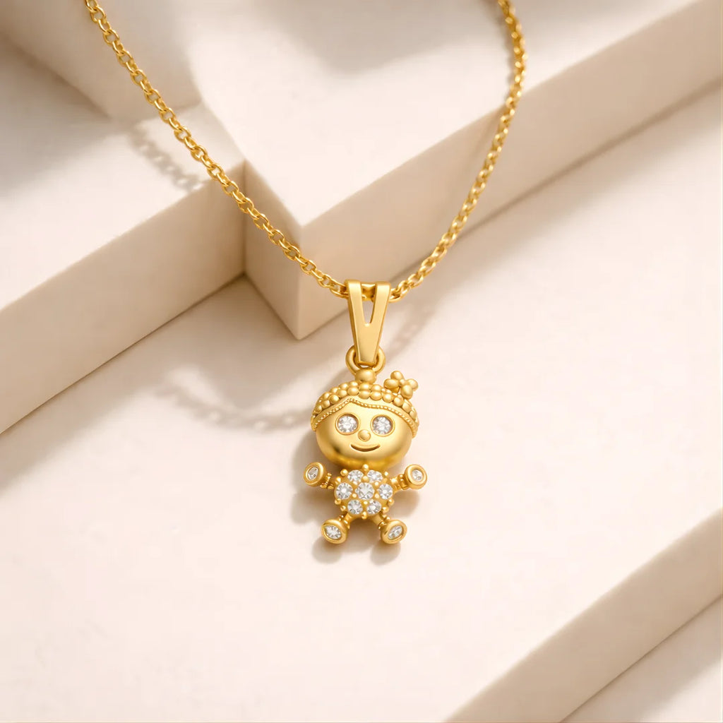 18KT Gold Plated Little Prince Pendant