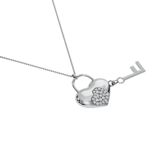 Heart lock and key Pendant - 92Five
