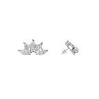 Flora Halo Diamond Earrings