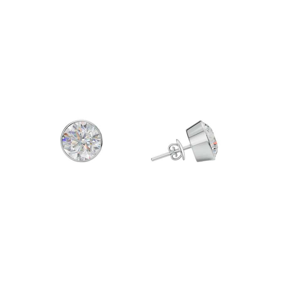 Round Diamond Stud