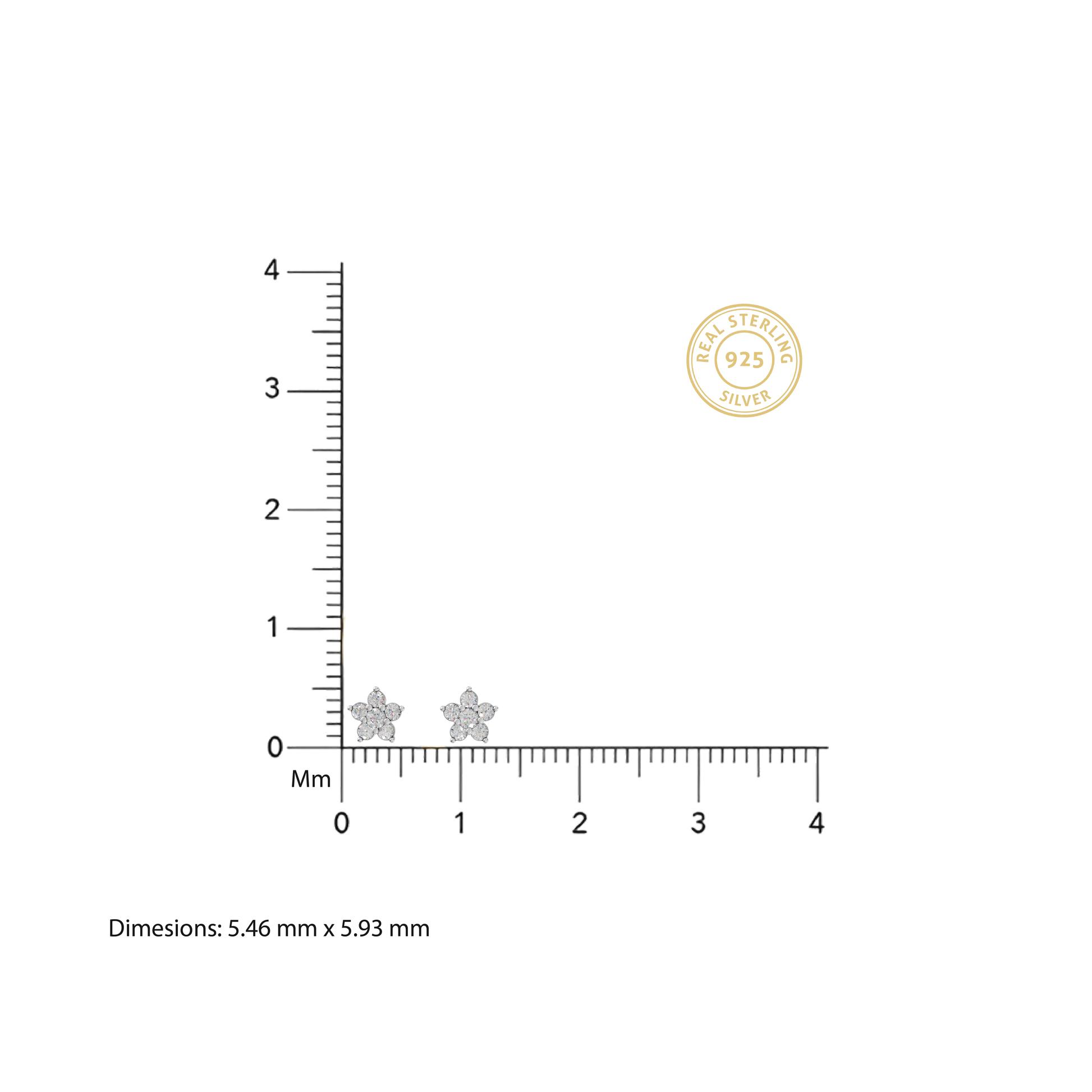 Floral Diamonds Earrings - 92Five