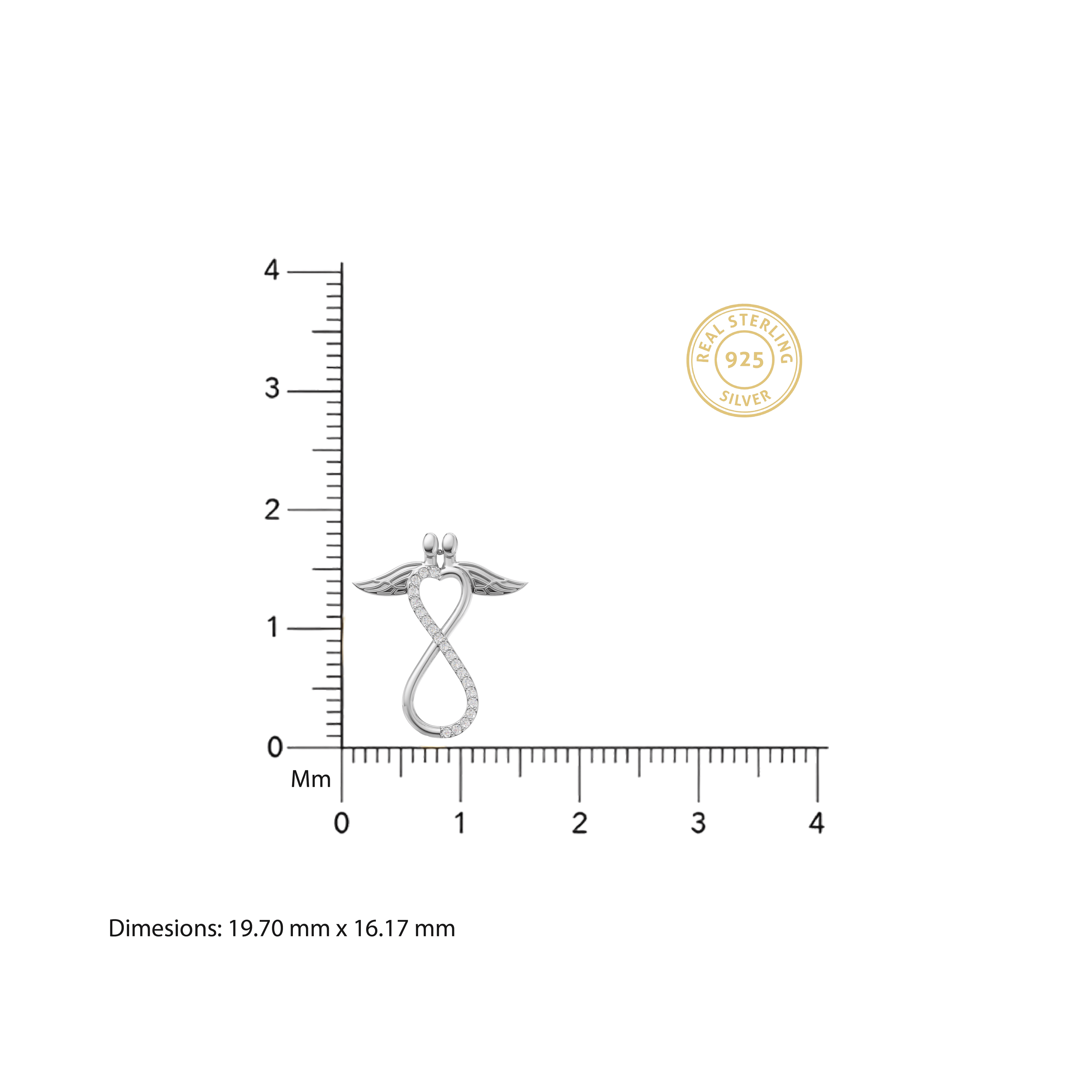 Infinity Hugging Pendant - 92Five