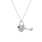 Heart lock and key Pendant - 92Five