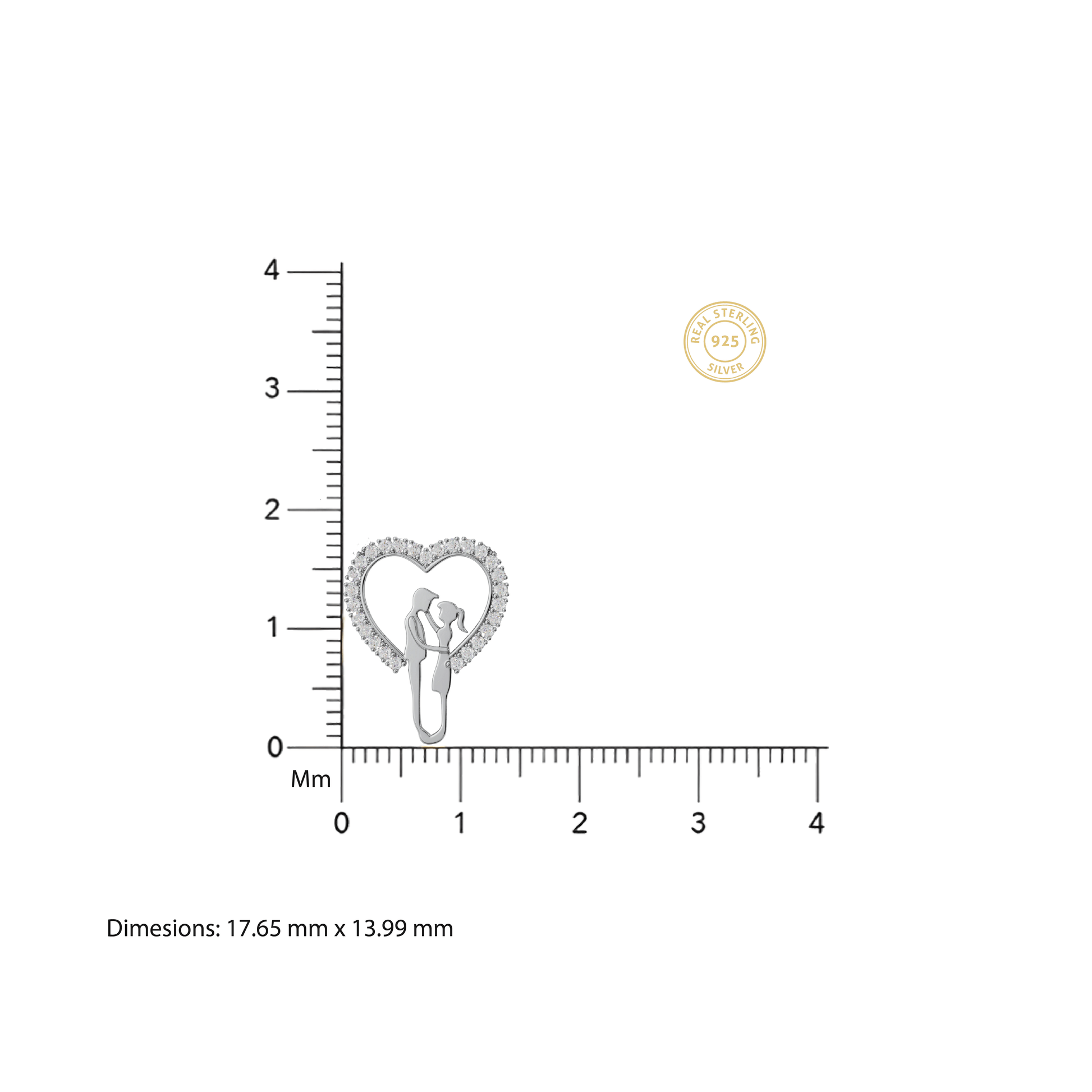 Couple in Love Charm Pendant - 92Five