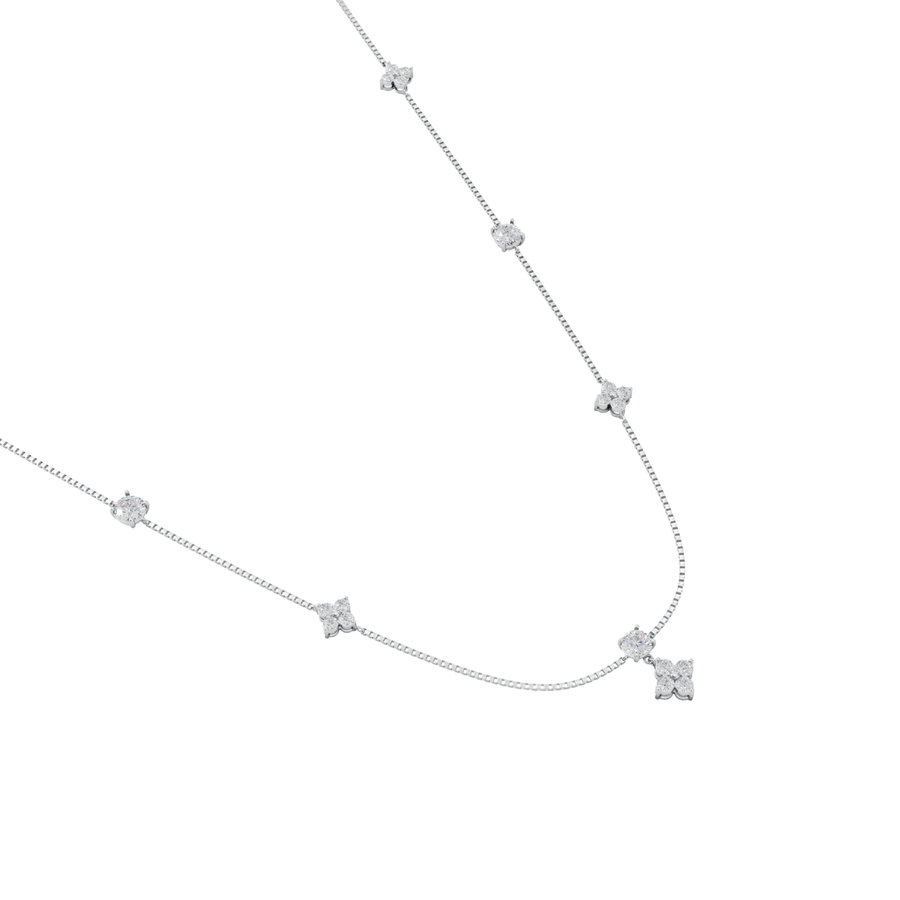 Flower Diamond Necklace