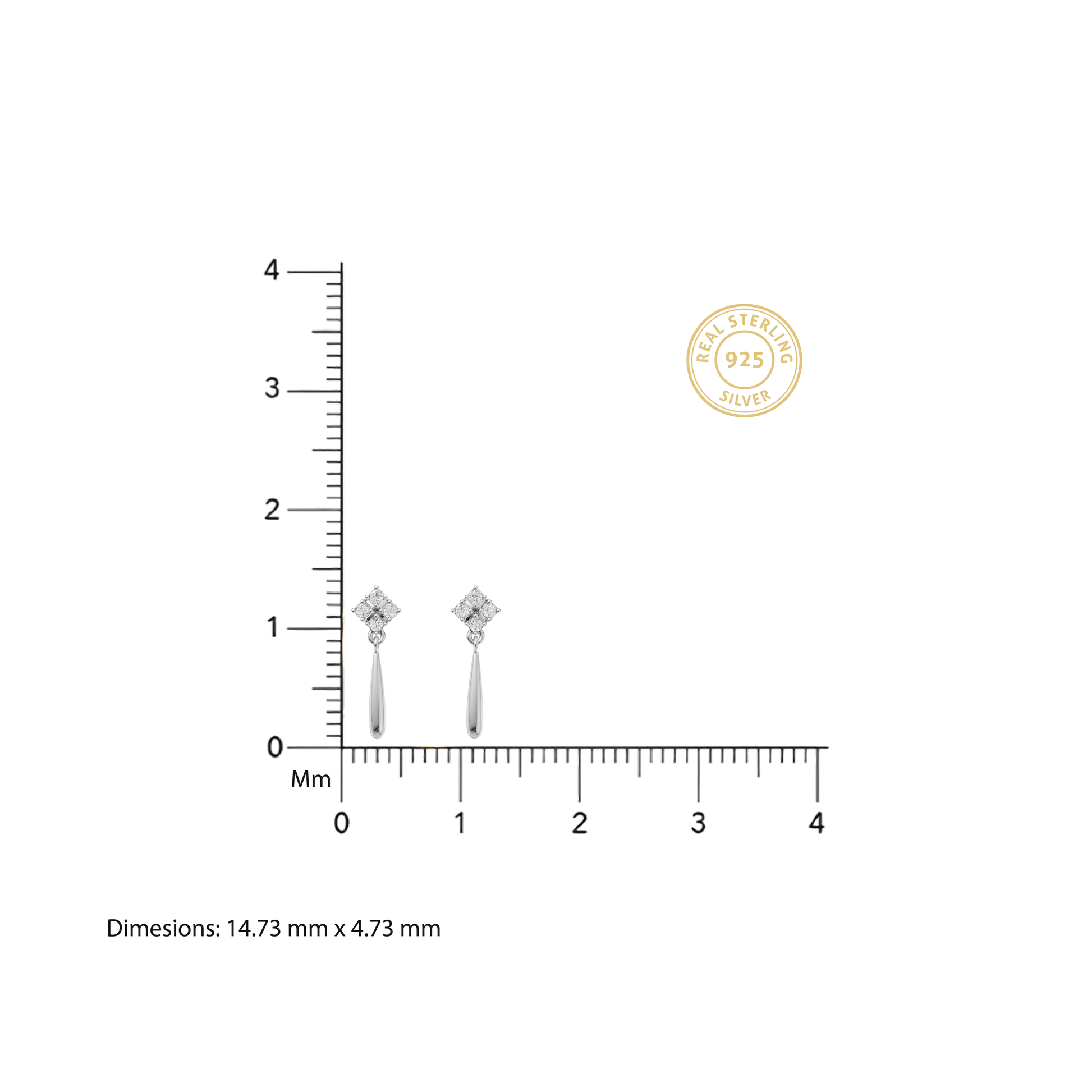 European Snowflake Earrings - 92Five