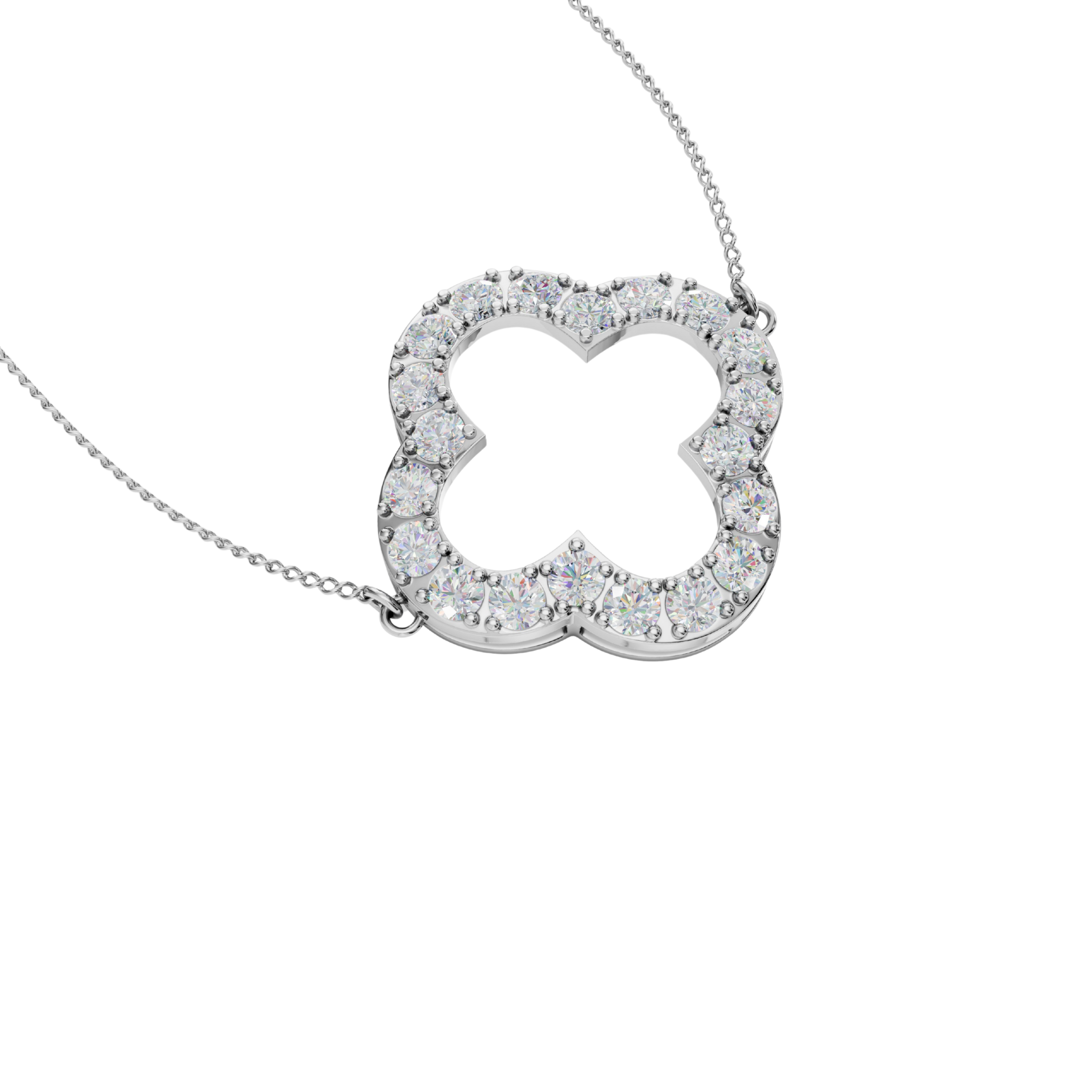 Clover Sparkle 925 Silver Pendant