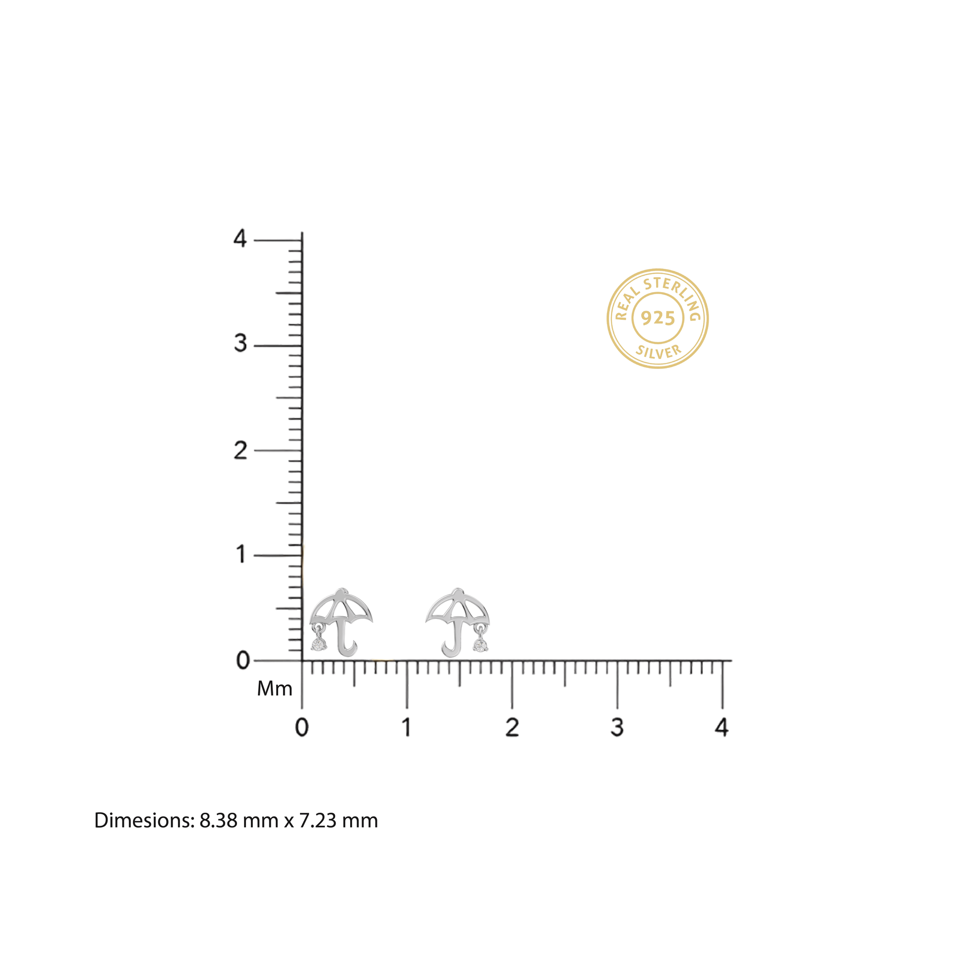 Dangling Umbrella Earrings - 92Five