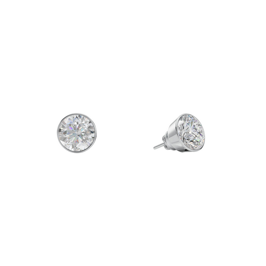 Round Diamond Stud