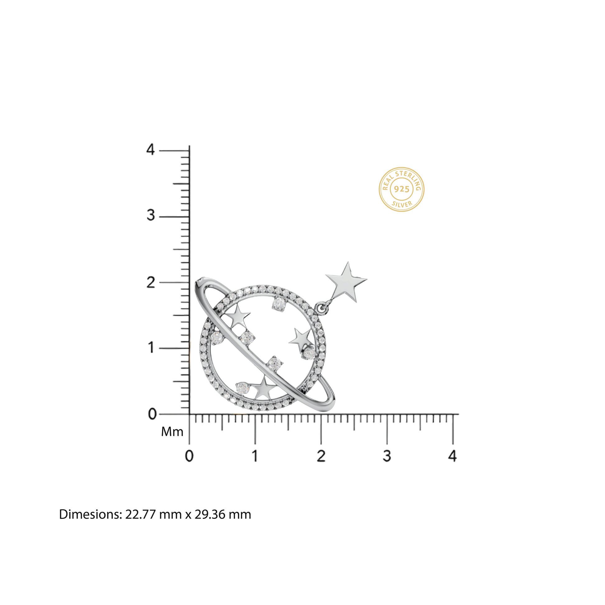 Planet Charm Pendant - 92Five