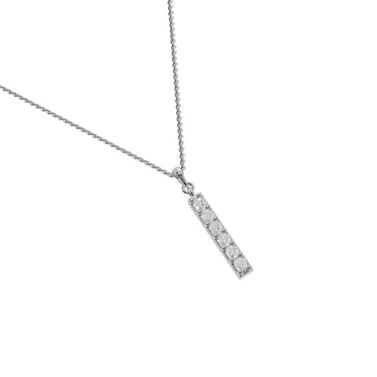 Linear Diamond Charm Pendant - 92Five