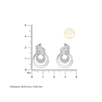 Floral Radiance 925 Silver Pendant & Earring Set – 92Five - 92Five