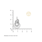 Floral Radiance 925 Silver Pendant & Earring Set – 92Five - 92Five