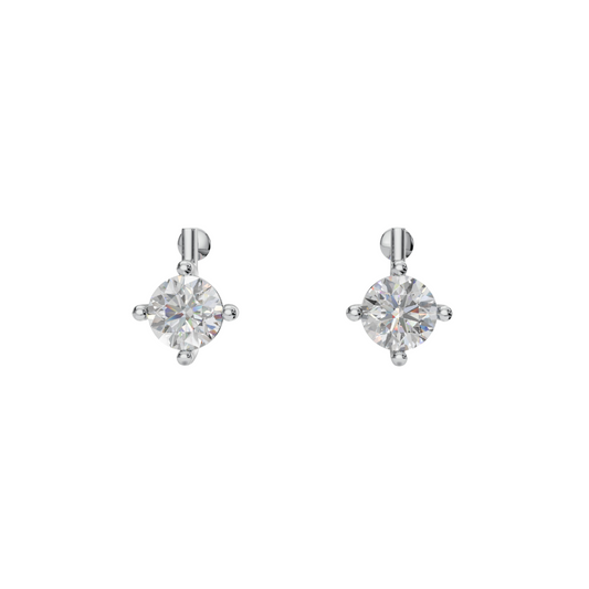 Minimal Hoop Stud Earrings