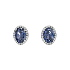 Royal Blue Oval Earring