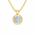 Classic Solitaire 18K Gold Vermeil Pendant