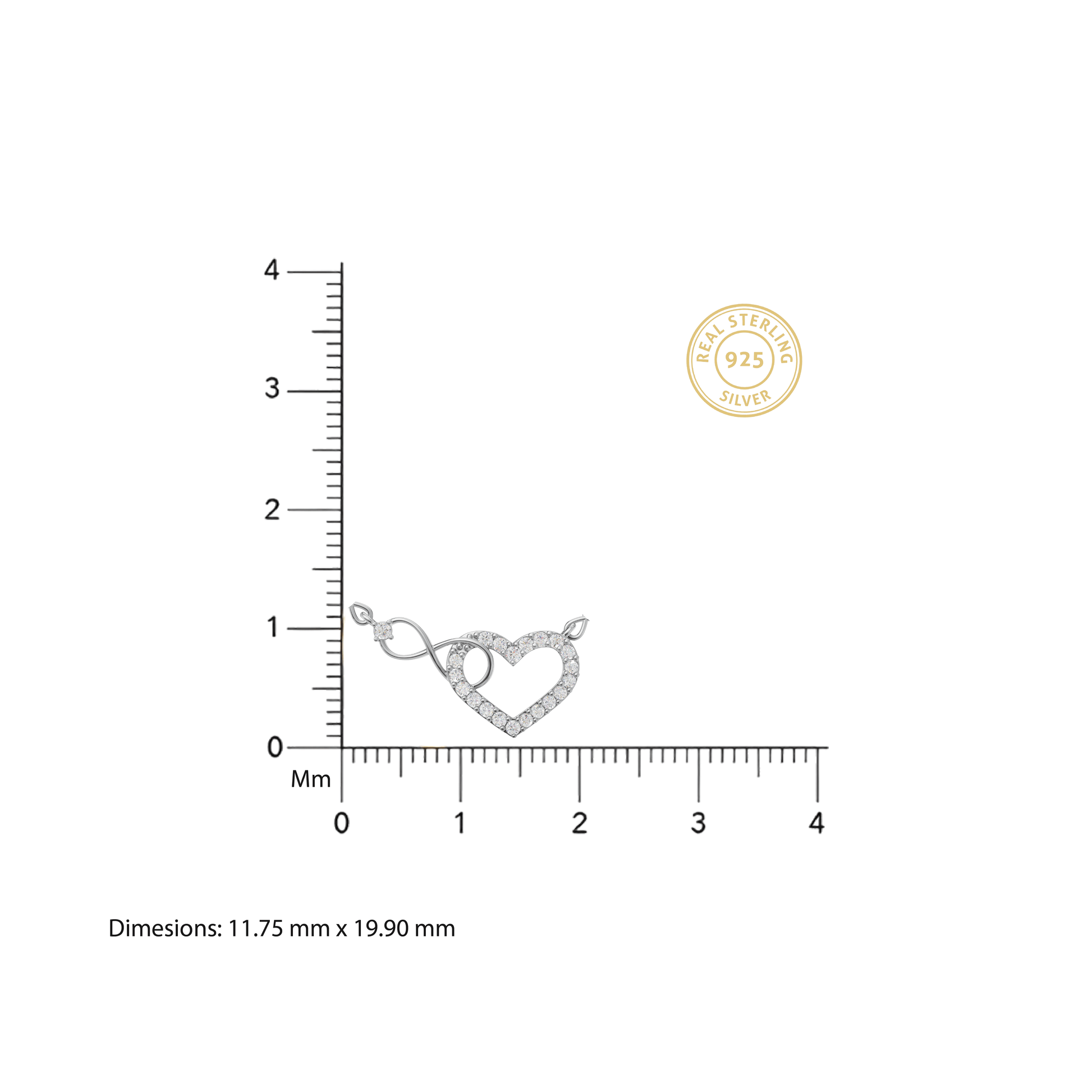 Infinity Heart Diamond Mangalsutra - 92Five