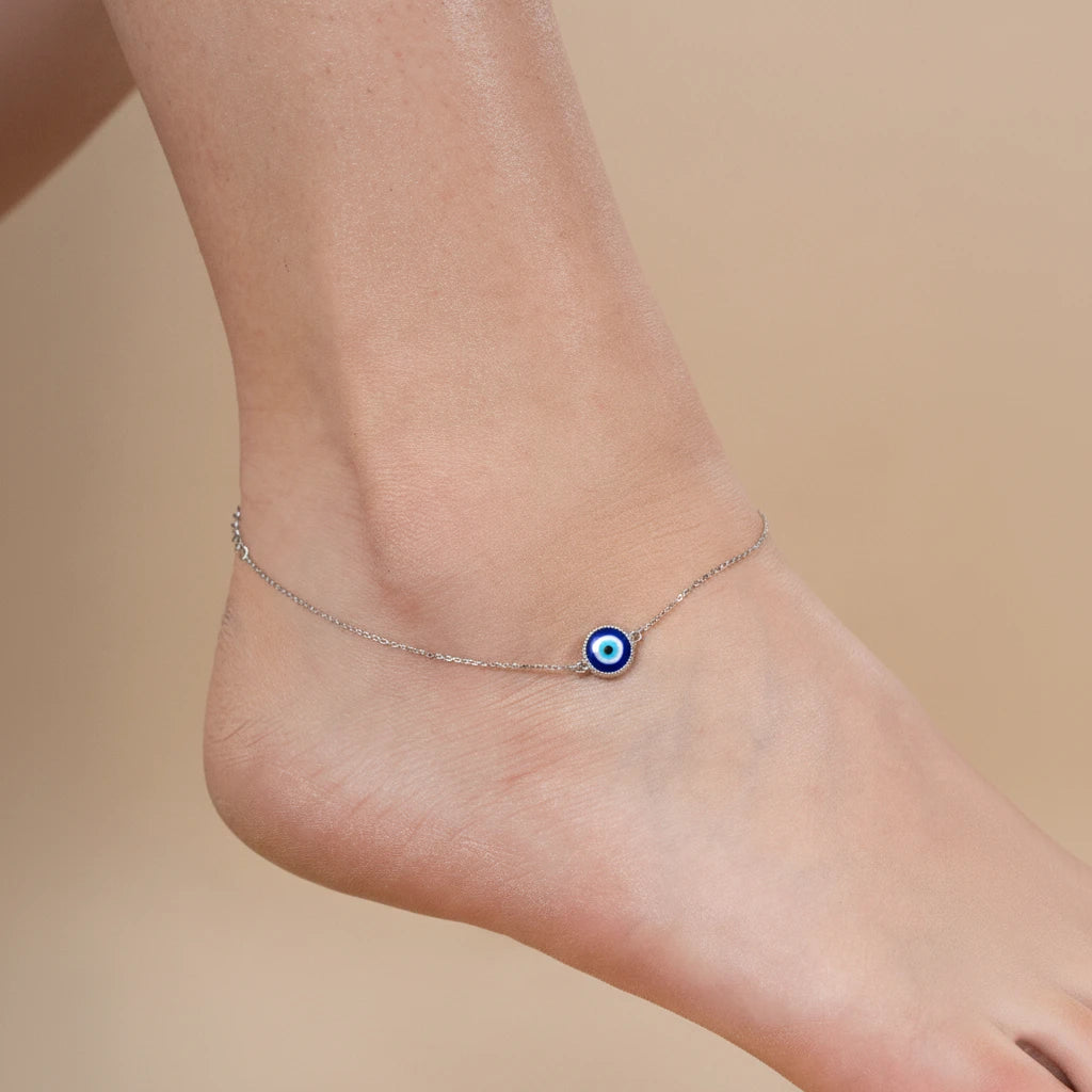 Evil Eye Nazariya Charm Adjustable Anklet Secondary image