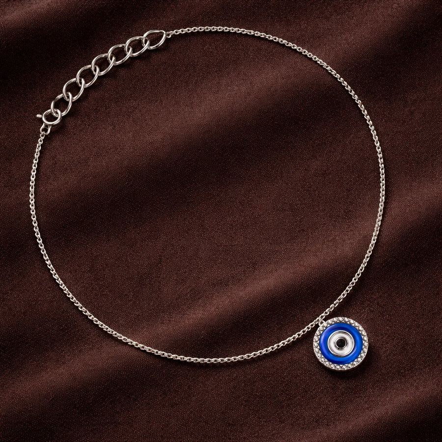 Evil Eye Drop anklet