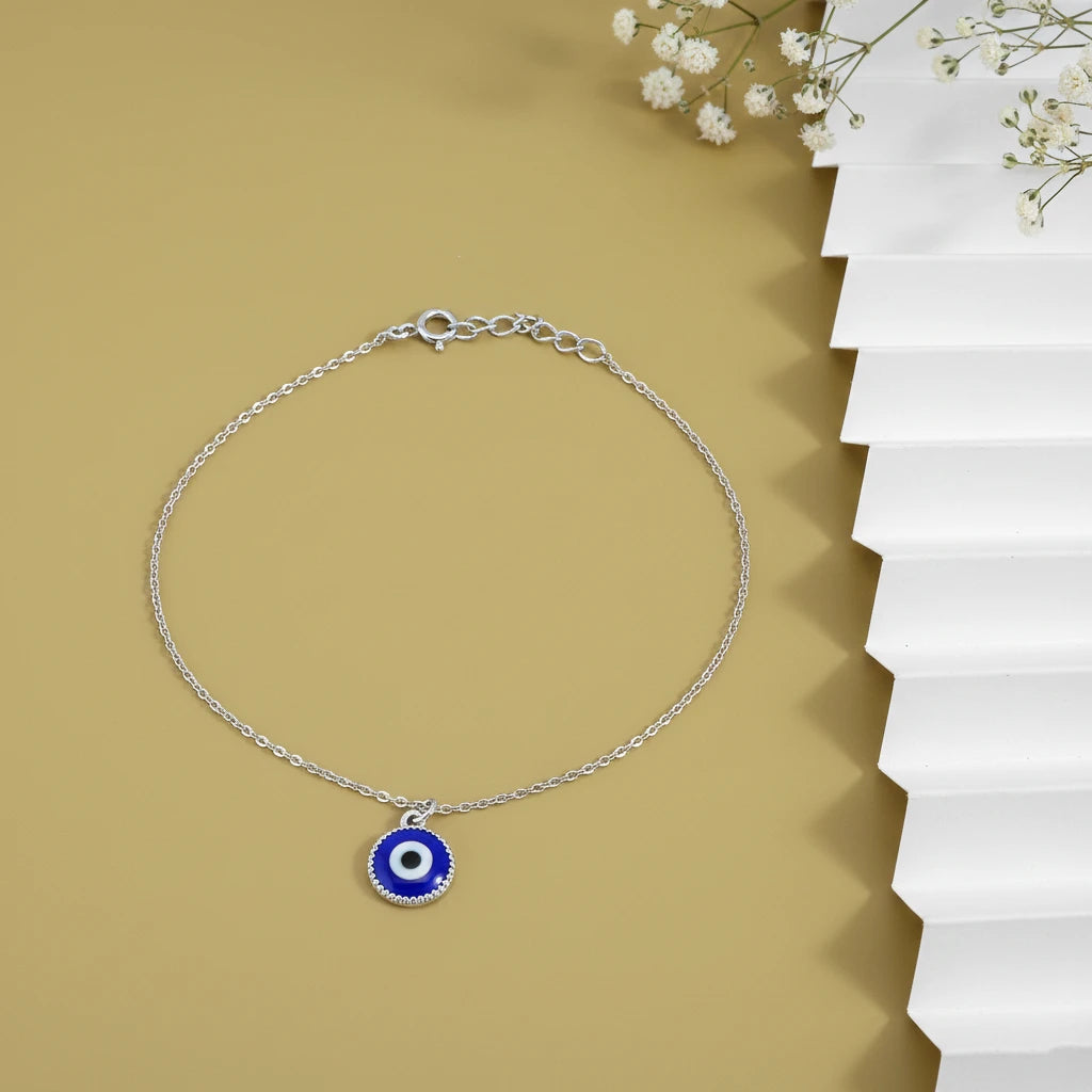 Evil Eye Drop anklet